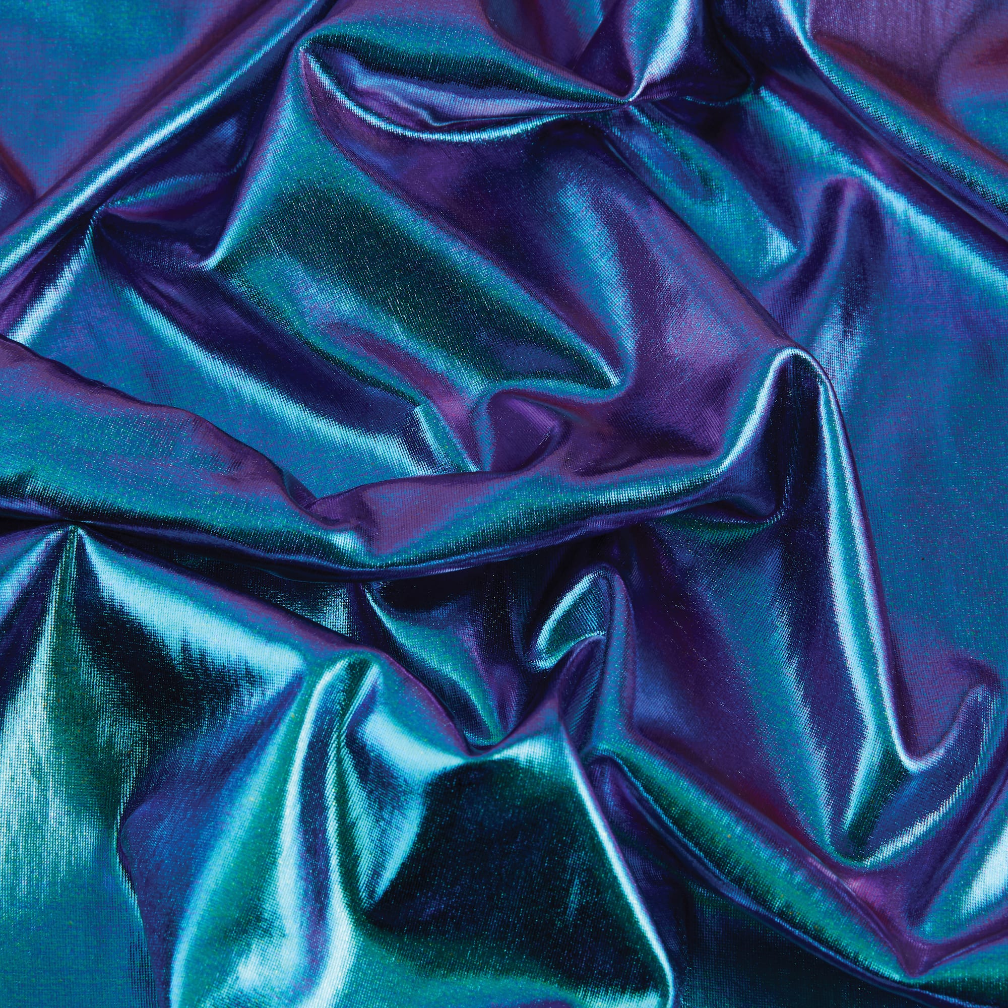 Cosplay by Yaya Han Purple & Blue Oil Slick 4-Way Stretch Jersey Fabric